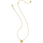 Kendra Scott Softball Pendant Necklace - Chartreuse Magnesite for Women