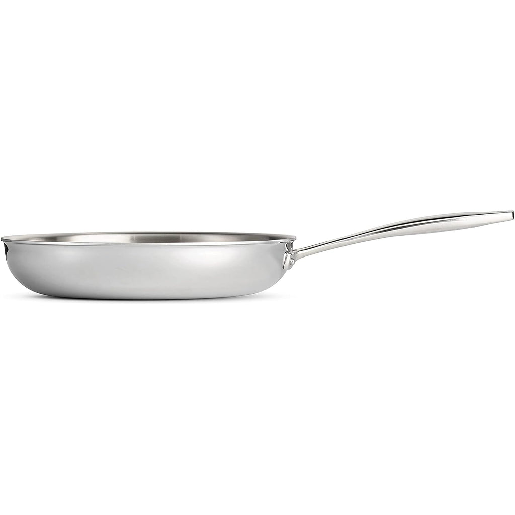 Tramontina Signature Tri-Ply Clad Stainless Steel 10-Inch Frying Pan, Induction-Ready Skillet, Dishwasher-Safe, Nsf-Certified, Made In Brazil