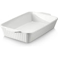 Dowan Casserole Dish, 9X13 Ceramic Baking Dish, Large Lasagna Pan Deep For Oven, 4.2 Quarts Baking Pan With Handles, Oven Safe And Durable Bakeware For Lasagna, Home Decor, Wedding Gift, Soft White