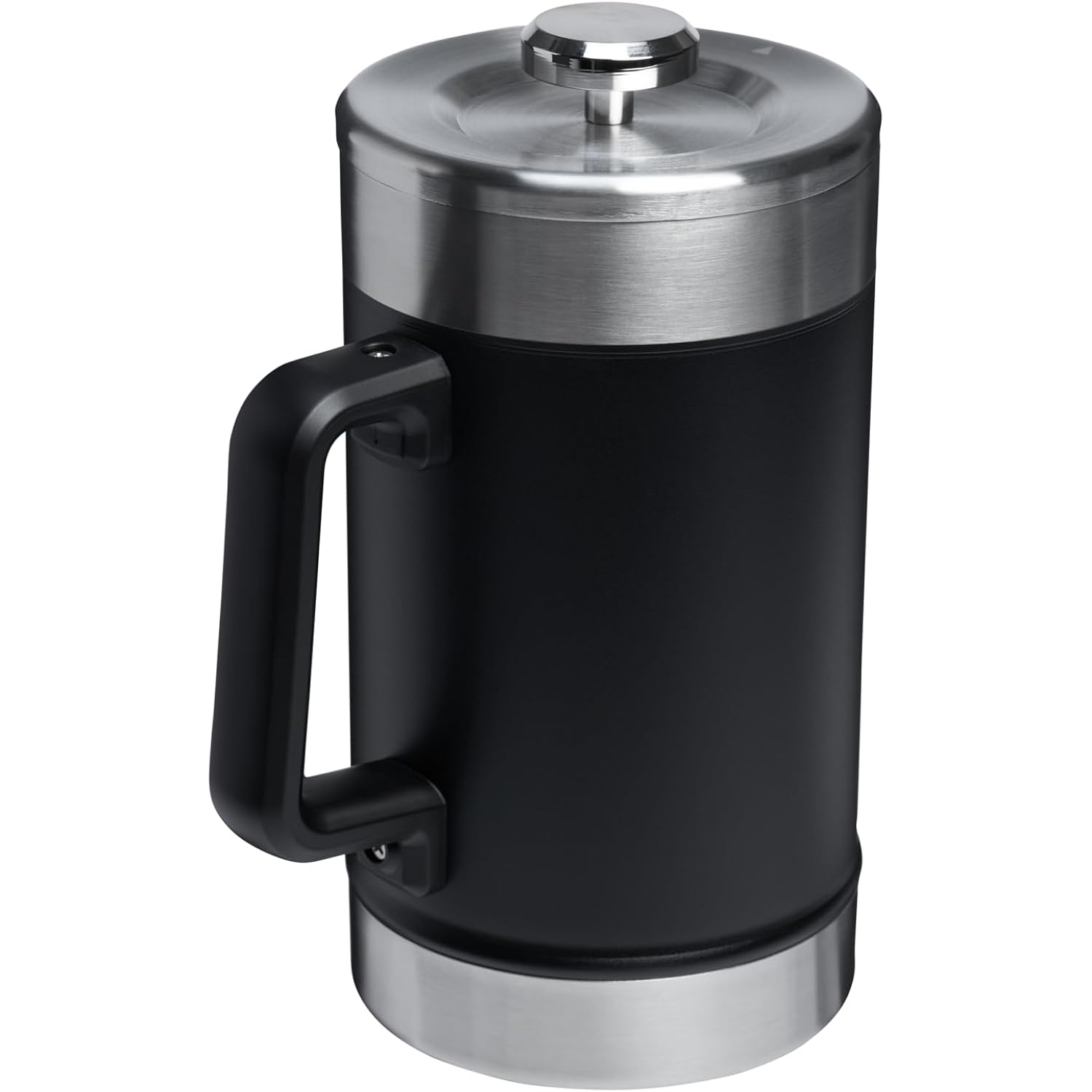 Stanley Classic Stay-Hot French Press Coffee Maker 48 Oz | 5 Minute Brew, 4 Hours Hot | Mesh Filter For Coffee Grounds | Insulated Stainless Steel French Press | Bpa-Free | Black 2.0