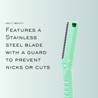 Face N Brow - 3 Beauty Groomers for Hair Removal, Ideal for Shaving, Exfoliating, Dermaplaning and Brow Shaping, Japanese Steel Gently Removes Facial Hair