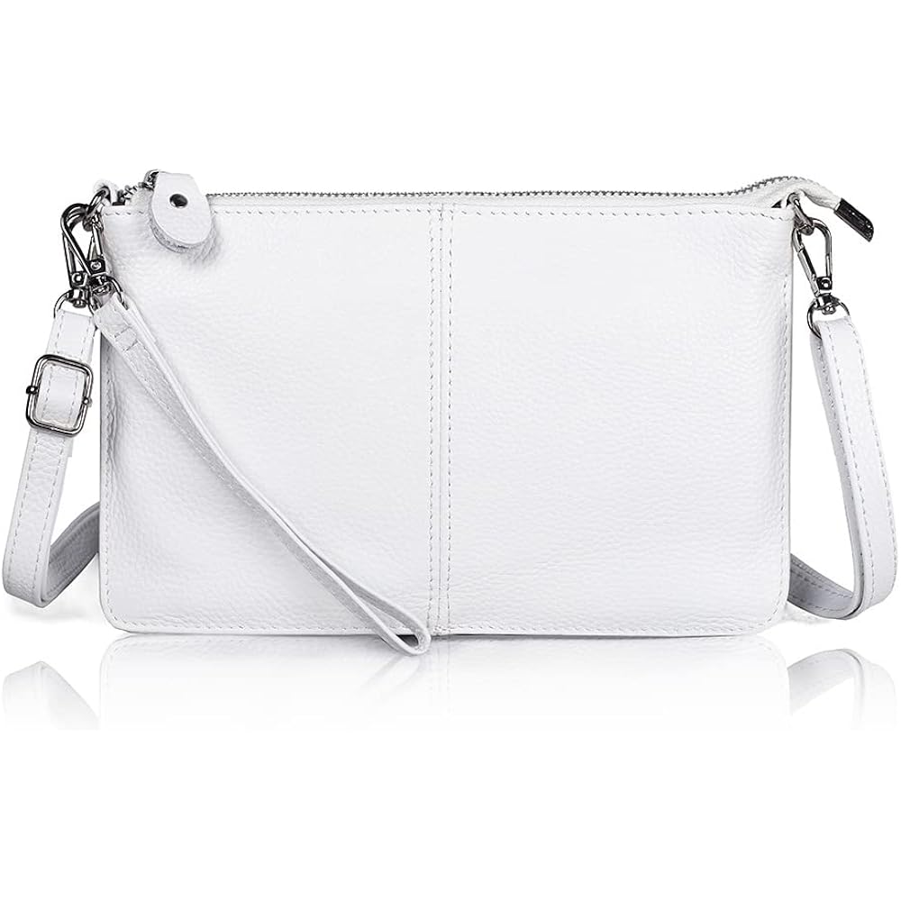 Befen Genuine Leather Wristlet Clutch Wallet Purses Small Crossbody Bags For Women With Rfid Blocking Card Slots