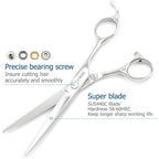 Professional Hair Cutting Scissors Barber Hair Shears Haircut 6 Inch 440C Haircut Shears Hairdresser Scissors Kinsaro For Hairdresser Barber Or Home Use