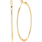Dainty 70mm Big Large Hoop Earrings for Women Fashion Round Circle Huggie Hoops 3 Inch Fashion Minimalist Hooped for Bff Birthday Her
