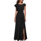 Woosea Women'S Sexy Split Evening Cocktail Party Maxi A-Line Long Formal Dress