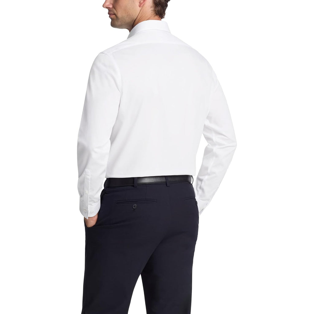 Calvin Klein Men'S Slim Fit Non-Iron Herringbone Dress Shirt