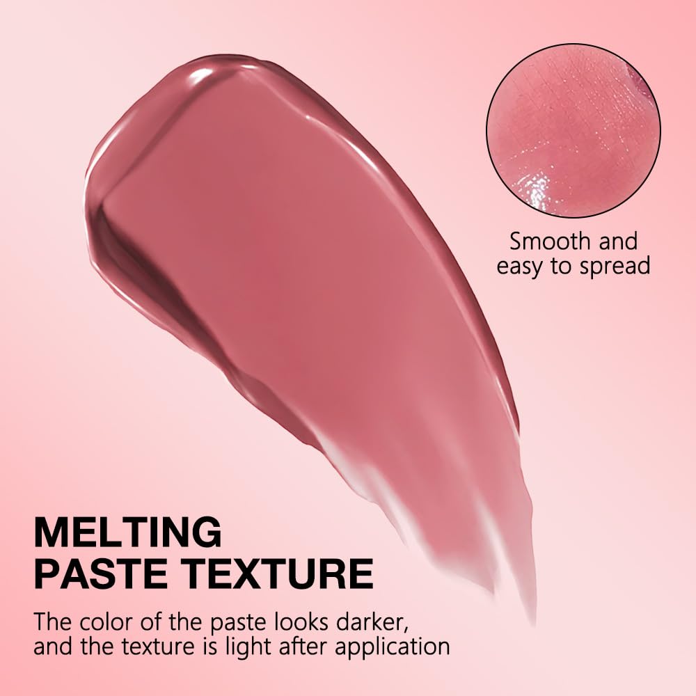 FeiCuiYun Pink Honey Tinted Lip Balm Lip Gloss Lipstick, Sheer Hydrating Lip Gloss Tint, Moisturizing Lip Color for All Skin Tones, Nourishing Lip Balm with a Hint of Natural Black Cherry