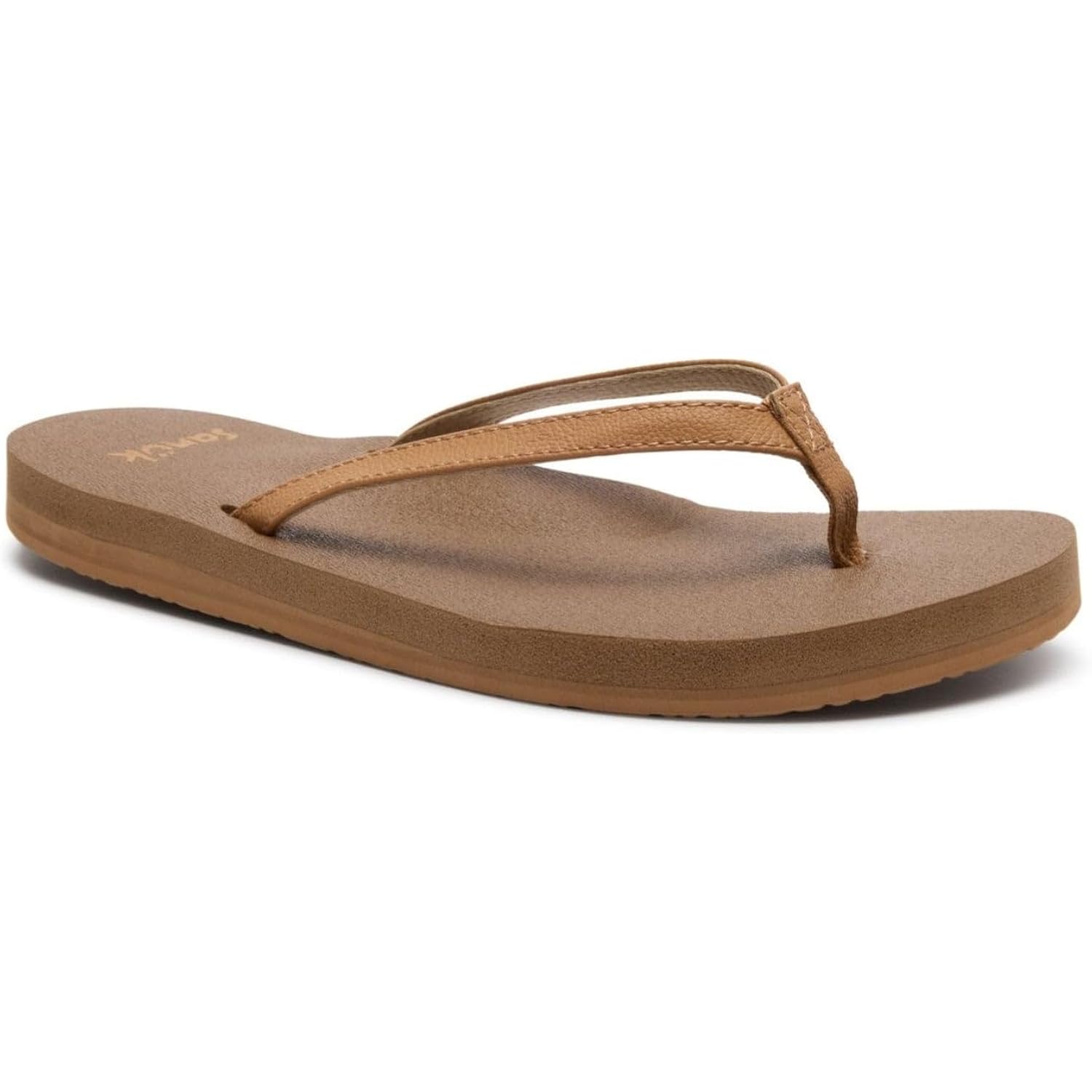 Sanuk Yoga Joy Womens Flip Flops | Yoga Mat Footbed | Sandals For Women | Womens Yoga Sandals | Women'S Beach Sandals