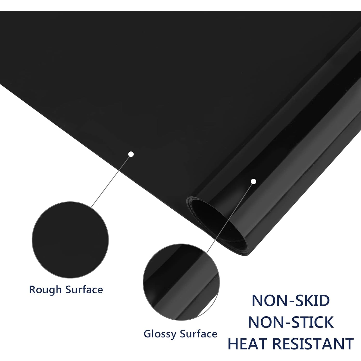 Gartful 2 Pack Silicone Crafting Mats, 15.7" X 11.8" Silicone Mat For Crafts, Large Heat Resistant Sheet For Jewelry Casting, Epoxy Resin, Painting, Counter Table Protector, Placemat, Nonstick, Black