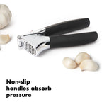 Oxo Good Grips Heavy Duty Garlic Press, Die-Cast Zinc, Black