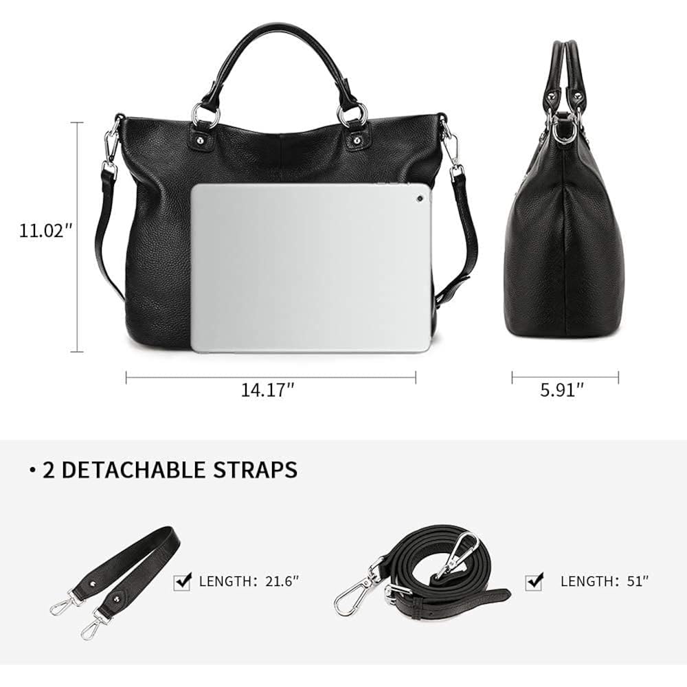 Kattee Women'S Soft Leather Tote Bag, Top Satchel Purses And Handbags