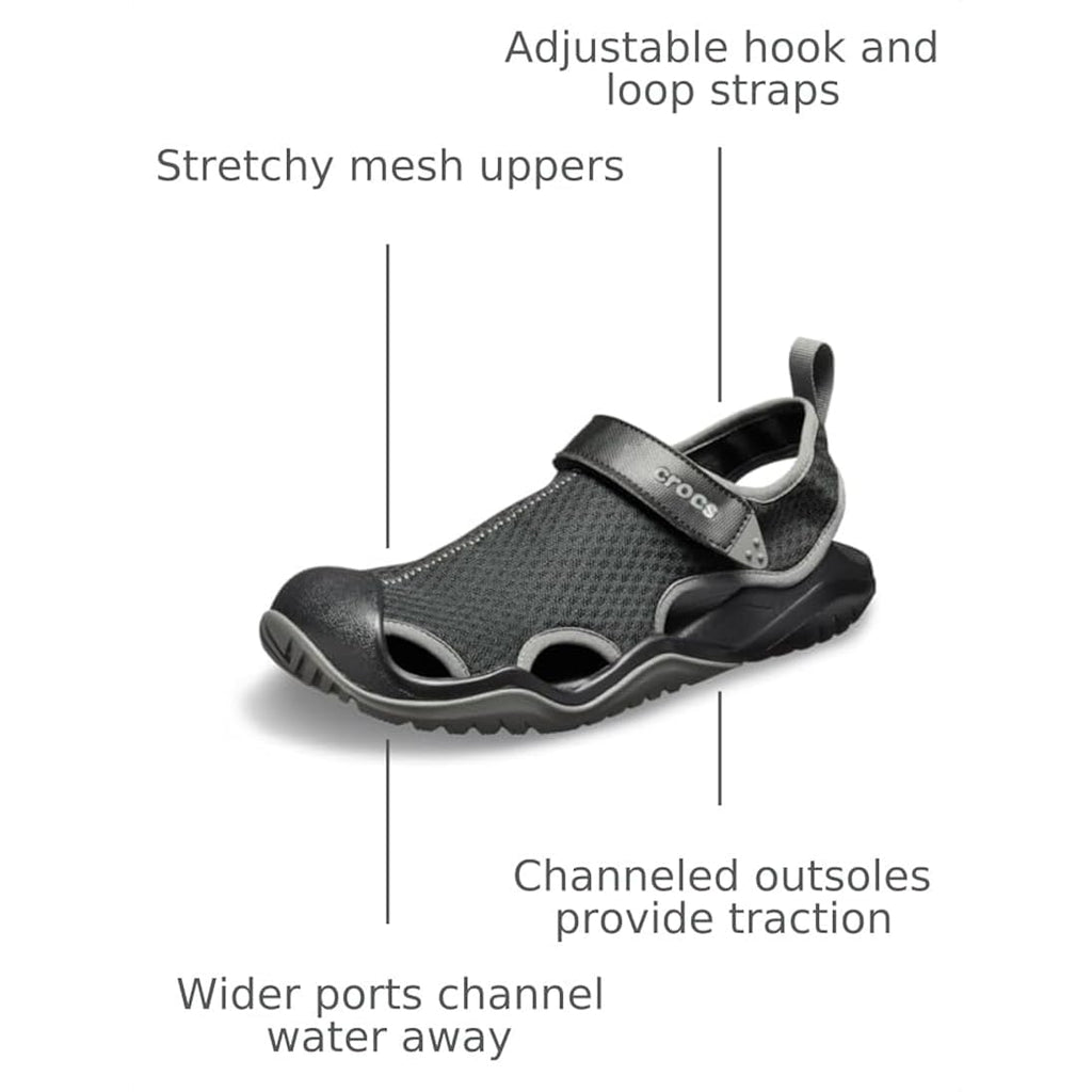 Crocs Men'S Swiftwater Mesh Deck Sandals