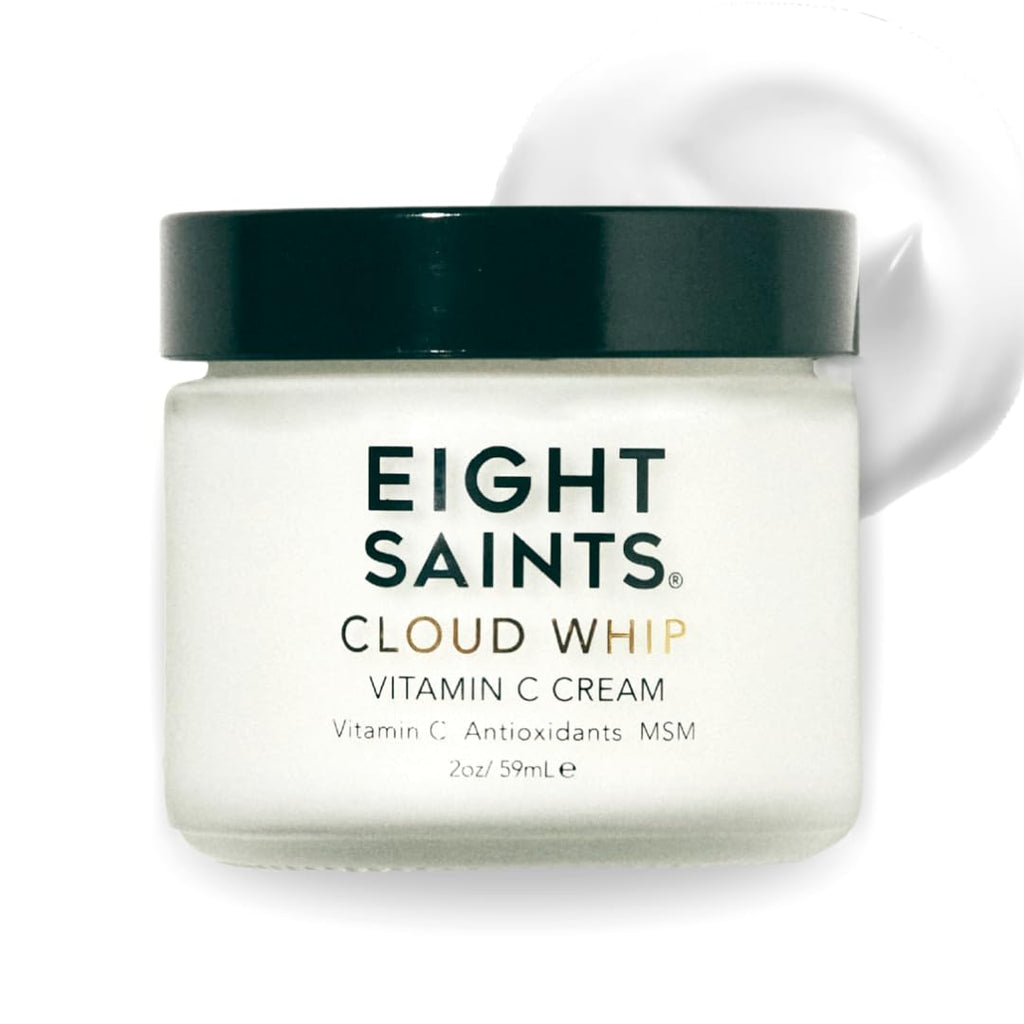 Eight Saints Skincare Cloud Whip Vitamin C Face Moisturizer, Day Cream For Women, Anti Aging Cream To Reduce Fine Lines And Wrinkles, With Vitamin B5, Cocoa Butter, And Jojoba Oil, 2 Ounces