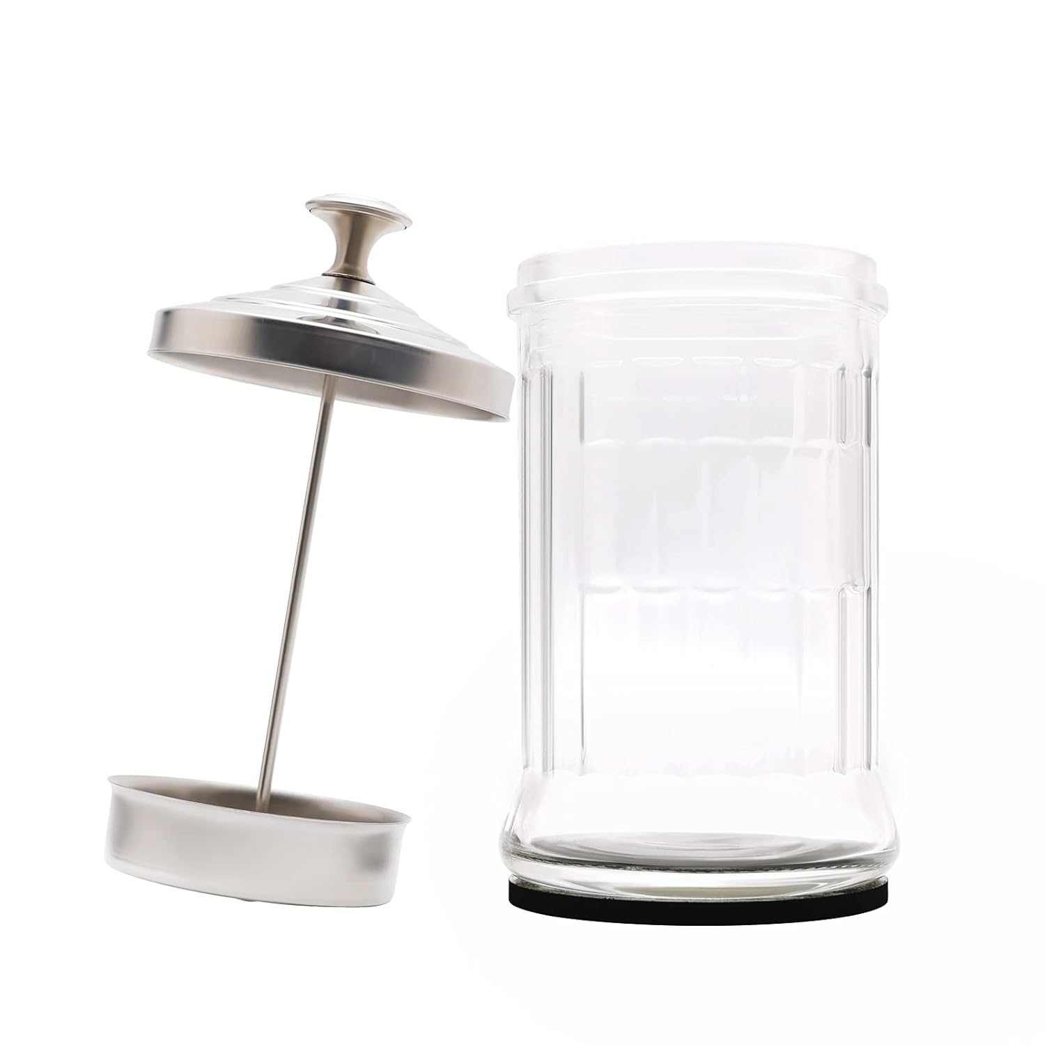 Disinfectant Jar, 33 Oz Midsize Disinfecting Glass Jar for Manicure & Spa Implements, Salon Barber Tools - 7.9"H x 3.8"W