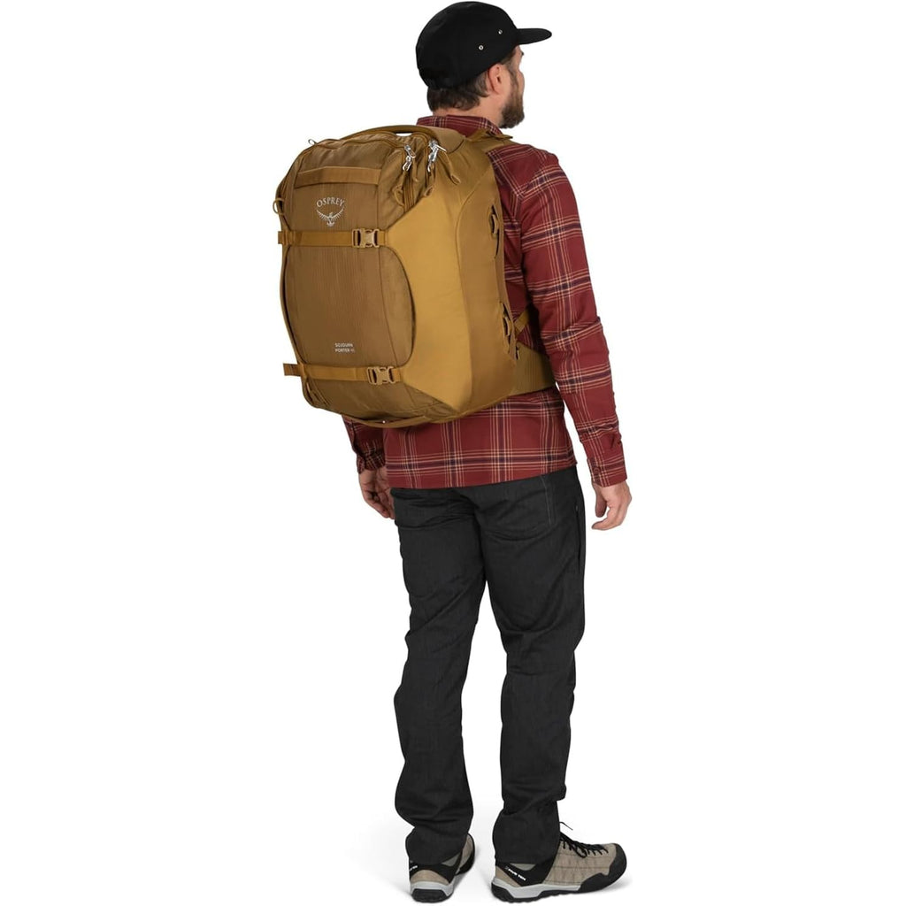 Osprey Sojourn Porter 46L Travel Backpack – Carry-On Compliant Luggage With Straightjacket Compression And Padded Laptop Sleeve – Durable Pack For International Or Urban Travel, Black