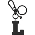 Initial Keyring Gifts Black Letter Keychain for Women Initial Letter Keyring for Backpack Black Keychain