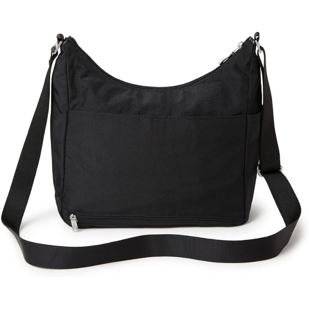 Baggallini womens Everywhere Bagg Crossbody Women 11x9 Lightweight Nylon Hobo Water-resistant Travel Bag W/Rfid