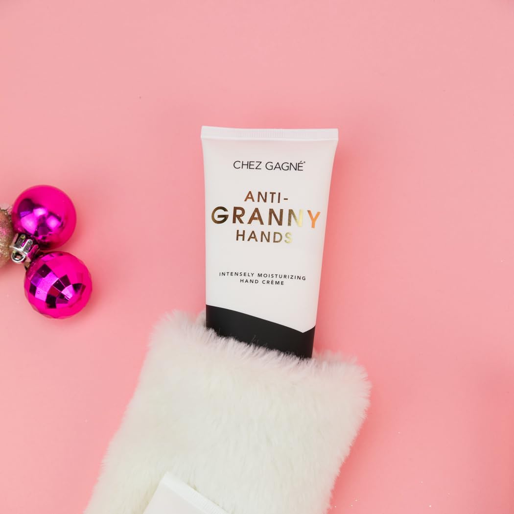 Chez Gagné Intensely Moisturizing Vegan Hand Cream (3.4oz) Jojoba Oil Cocoa Butter- Non-Greasy, Fast-Absorbing, Made In US - Anti-Granny Hands - Mother's Day - Funny Gift for Mom (Orange Vanilla)