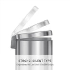 simplehuman Round Step Can, 4.5L / 1.2 Gallon Compact Bathroom Trash Can, 150,000-Step Pedal, Lid Shox® Silent Close, Removable Inner Bucket, Brushed Stainless Steel