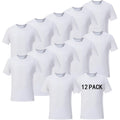 Orj 12 Pcs Unisex Tshirts For Adults Sublimation Blank T Shirt White Polyester Shirts Crew Neck Short Sleeve For Sublimation