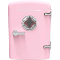 Frigidaire Retro 9-Can Mini Personal Fridge Portable Cooler for Car, Office, Bedroom, Dorm Room, or Cabin, 11.8" D x 7.1" W x 10.1" H, PINK
