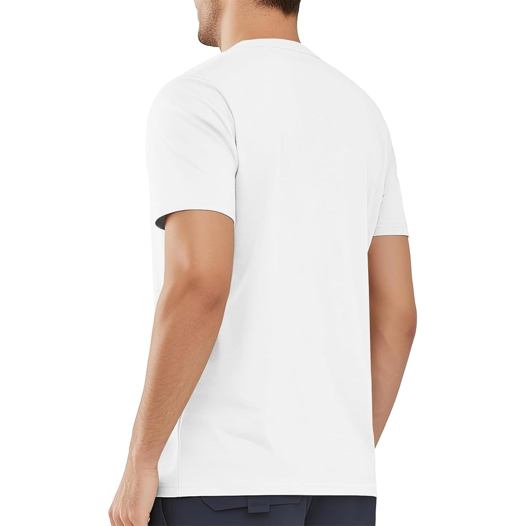 Magnivit Men'S Shirts Short Sleeve Cotton T-Shirt Crew Neck Light Tees Classic Basic Casual Tops Plain Soft Shirt