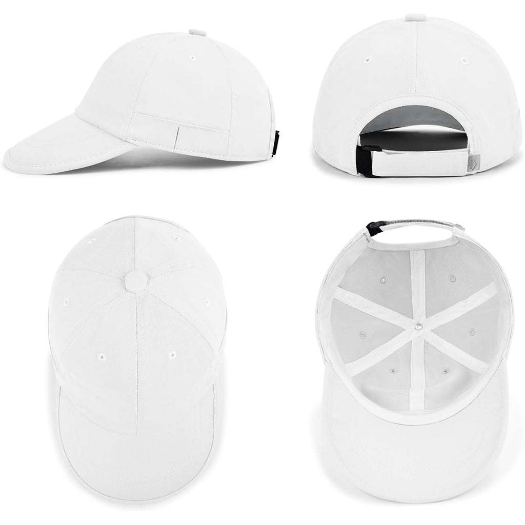 Baseball Cap for Men Women, Dad Hat Unstructured Low Profile, Soft Brim Adjustable Plain Baseball Hat for Outdoor Golf 1 Pack-white