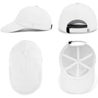 Baseball Cap for Men Women, Dad Hat Unstructured Low Profile, Soft Brim Adjustable Plain Baseball Hat for Outdoor Golf 1 Pack-white