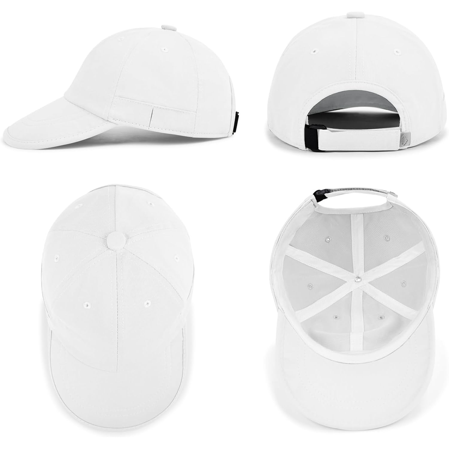 Baseball Cap for Men Women, Dad Hat Unstructured Low Profile, Soft Brim Adjustable Plain Baseball Hat for Outdoor Golf 1 Pack-white