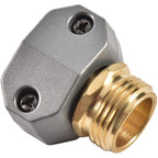 Zinc And Brass Male Clamp Coupling,Fits 3/4" Or 5/8" Garden Hose Repair Fitting | Sanpaint Zinc And Brass Male Hose End Repair