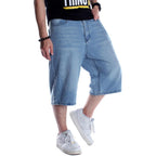 Enrica Men'S Baggy Jorts Casual Loose Fit Hip Hop Skateboard Denim Shorts