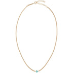 Zoe Chicco Women's 14k Gold Turquoise Quad Necklace