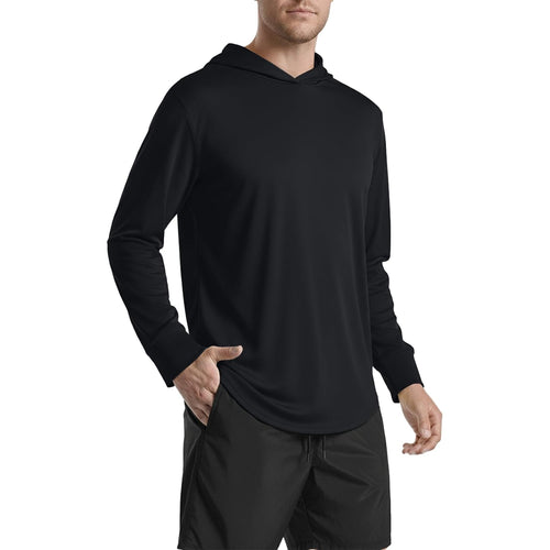 5-Pack Mens Upf 50+ Sun-Protection Hoodies - Uv Lightweight Fishing Shirts Long Sleeve Work Outdoor Hoodies