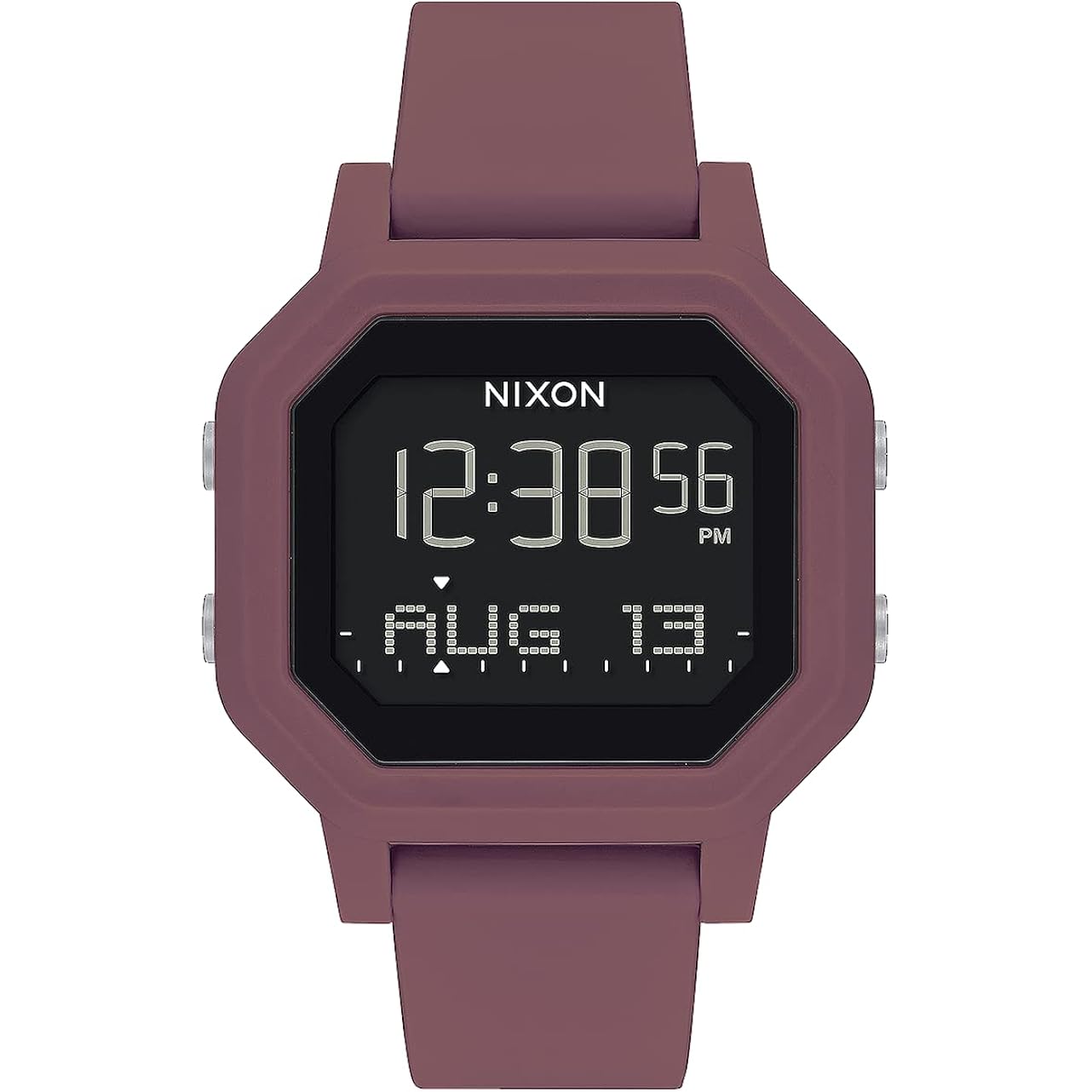 Nixon Siren A1210-100M Water Resistant Women'S Digital Sport Watch (38Mm Watch Face, 18Mm-16Mm Pu/Rubber/Silicone Band)