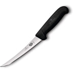 Victorinox Fibrox Curved Boning & Fillet Knife, Flexible Blade for Meat & Poultry, 6-Inch, Black