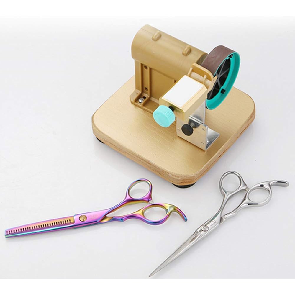 Professional Electric Hair Scissors Sharpener Grinding Machine Automatic Hair Cutting Shear Grinder Tool