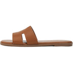 Women'S Dressy Flat Sandals, Slip On Slide With Comfortable Memory Foam Support, Summer Beach Slide