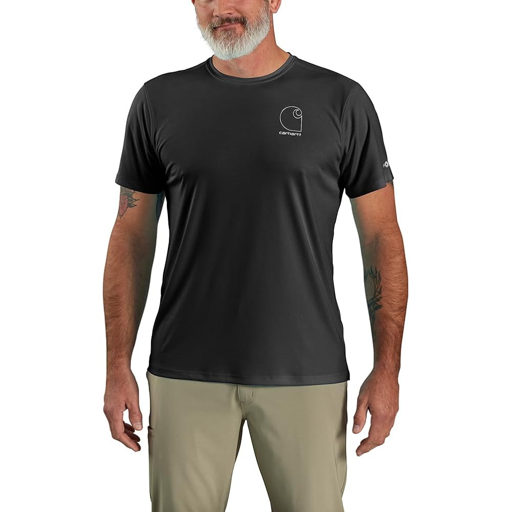 Carhartt Men'S Force Sun Defender Lightweight Short-Sleeve Logo Graphic T-Shirt