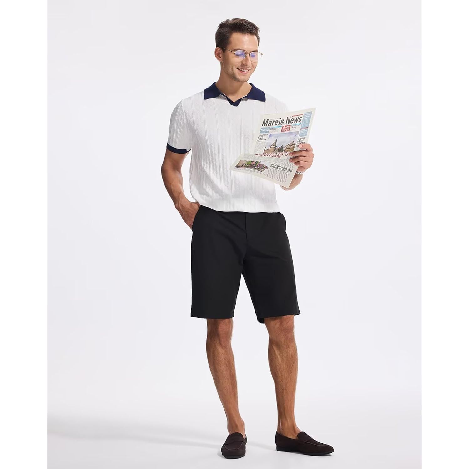 Snowten Men'S Classic Fit 7/9/11 Inch Golf Shorts Basic Lightweight Stretch Hiking Casual Short With 2 Pockets And 1 Hidden