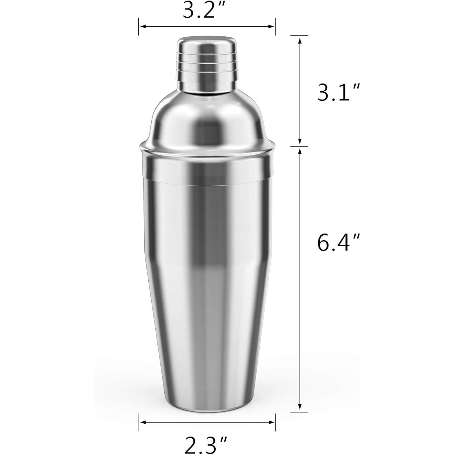 LUCKYGOOBO Cocktail Shaker,24 oz Martini Shaker,Drink Shaker Built-in Strainer,Professional Stainless Steel Margarita Mixer,Bartender Kit Gifts.
