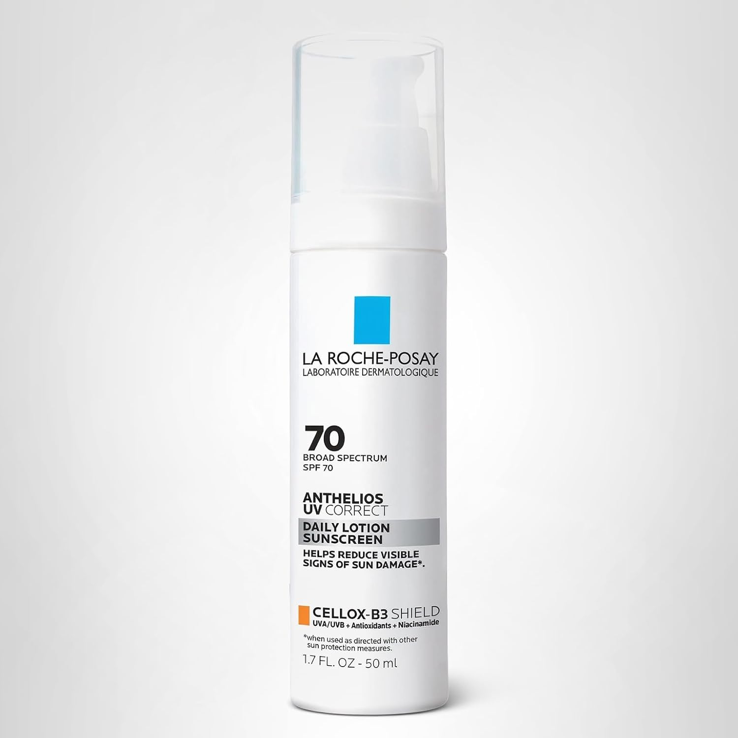 La Roche-Posay Anthelios Uv Correct Sunscreen Moisturizer Spf 70, Daily Anti-Aging Face Moisturizer With Niacinamide To Even Skin Tone & Fine Lines, Sun Protection For Sensitive Skin