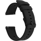 Tiesome Silicone Watch Bands, Quick Release Waterproof Soft Rubber Replacement Straps With Silver Plated Stainless Steel Buckle Compatible With Sport Watch For Men Women