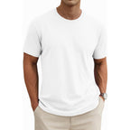 Magnivit Men'S Shirts Short Sleeve Cotton T-Shirt Crew Neck Light Tees Classic Basic Casual Tops Plain Soft Shirt