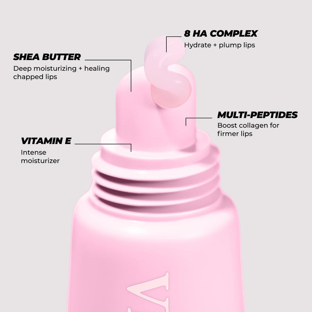 Vitamasques Lip Butter Balm Vanilla Creme, Korean Lip Balm - Peptide Lip Treatment - Lip Balm Hydrating - Light Tinted Lip Balm - Made In Korea - 0.33 Fl.Oz