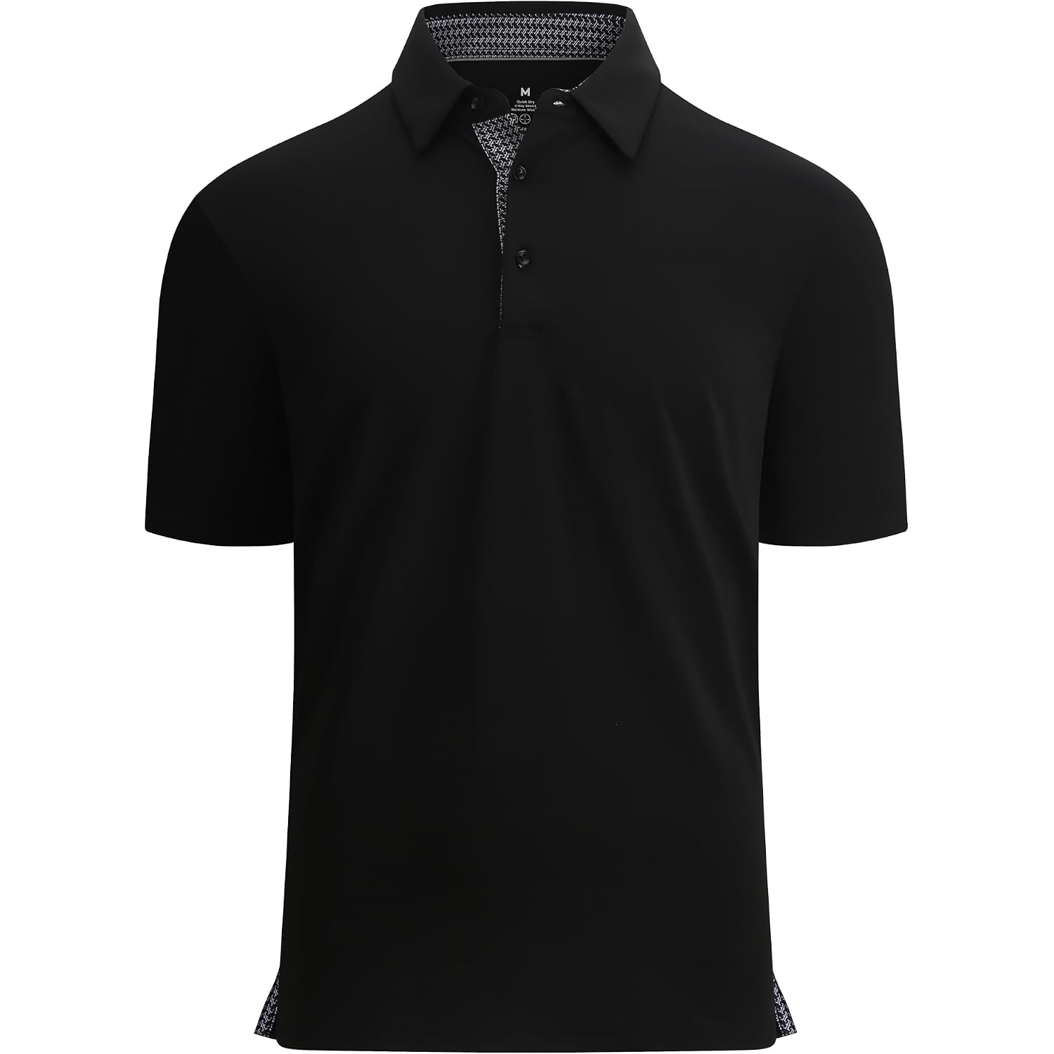 Alex Vando Mens Golf Shirt Quick-Dry Solid Short Sleeve Polo Shirts | Moisture Wicking,Inner Collar Decorative,Flexible Movement,Solid Sleek Silhouette,Sturdy Long-Wearing Build