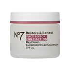 No7 Restore & Renew Multi Action Face & Neck Cream - Anti Aging Face Moisturizer With Spf 30 - Helps To Firm & Hydrate Crepey Skin - Formulated With Hyaluronic Acid, Peptides & Ceramides (1.69 Oz)