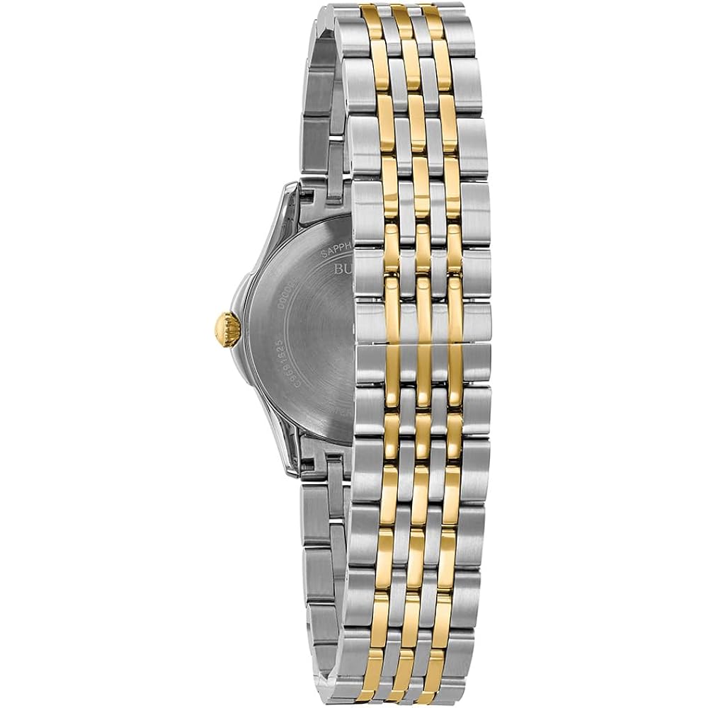 Bulova Women'S Classic Stainless Steel Watch And Mother Of Pearl Dial