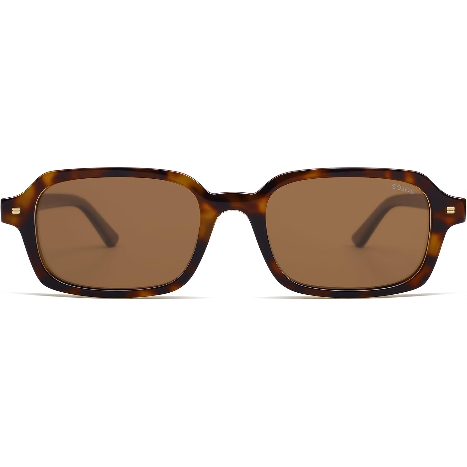 Sojos Trendy Rectangle Polarized Sunglasses Womens Mens, Small Retro Fashion Thin Slim Square Sunnies Sj2610