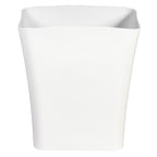 Clorox Textura Slim Trash Can - 3.1 Gallon Small Waste Basket for Narrow Spaces - Skinny Plastic Garbage Bin for Bathroom, Bedroom, or Office, White