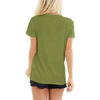 Womens Cute Bee Graphic Tee Shirts Short Sleeve Let It Bee Funny Letter Print Summer T-Shirt Tops
